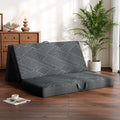 Vamcheer Foldable Mattress Queen Size, 5 inch Folding Mattress, Tri-fold Memory Foam Mat with a Collapsible and Washable Cover, Handle & Non-Slip Bottom for Travel/Guest, 75"x38"x5", Grey